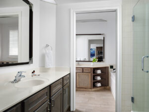 Bath with Jetted Tub in One-Bedroom Unit
