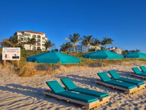 Chaises, Umbrellas for Guests