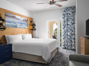 King Bedroom in One Bedroom Unit