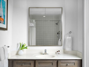 Tub, Shower in Guest Bath